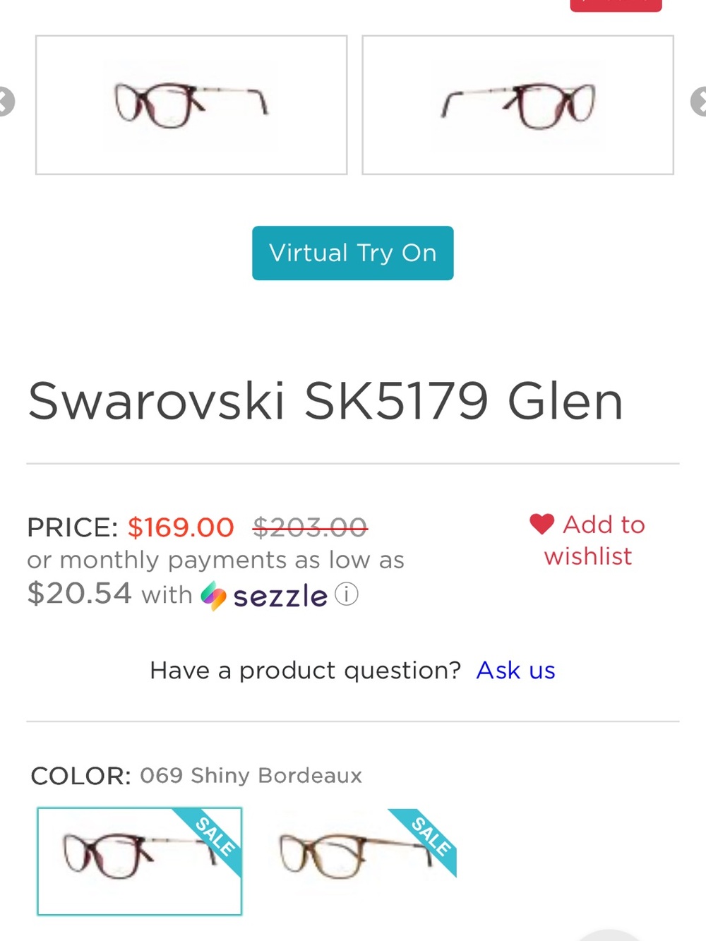 Swarovski Light Rx Glasses. Excellent condition - Picture 5 of 5